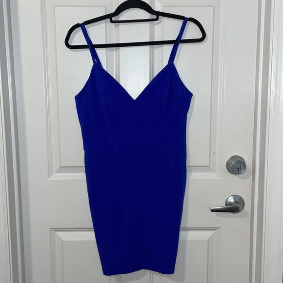 Guess Bodycon Women's Mini Dress Blue Size Large - Picture 2 of 7